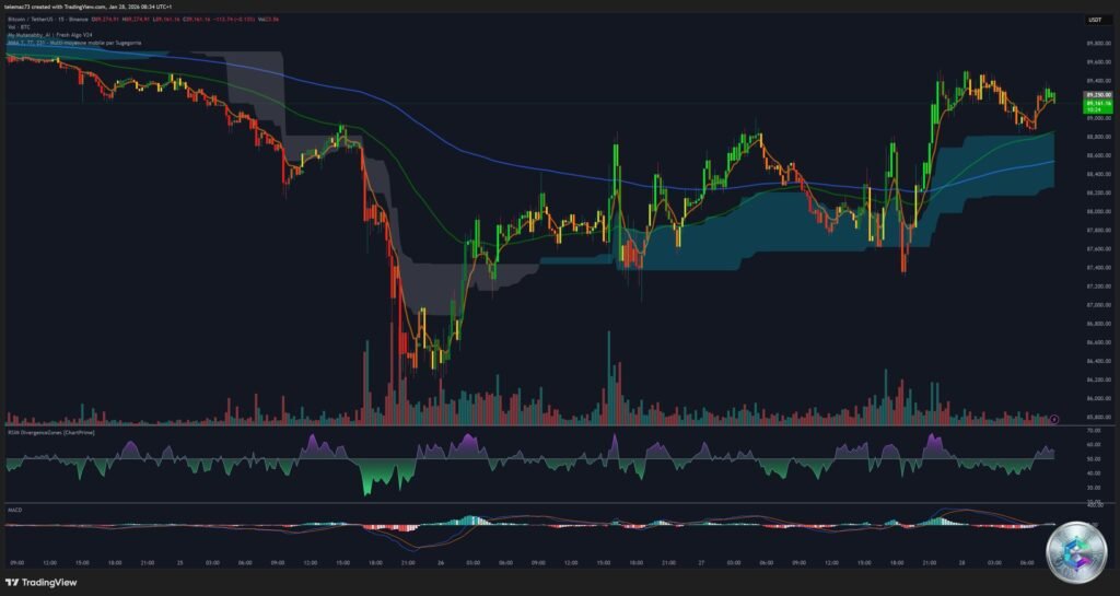 Bitcoin 15-minute chart