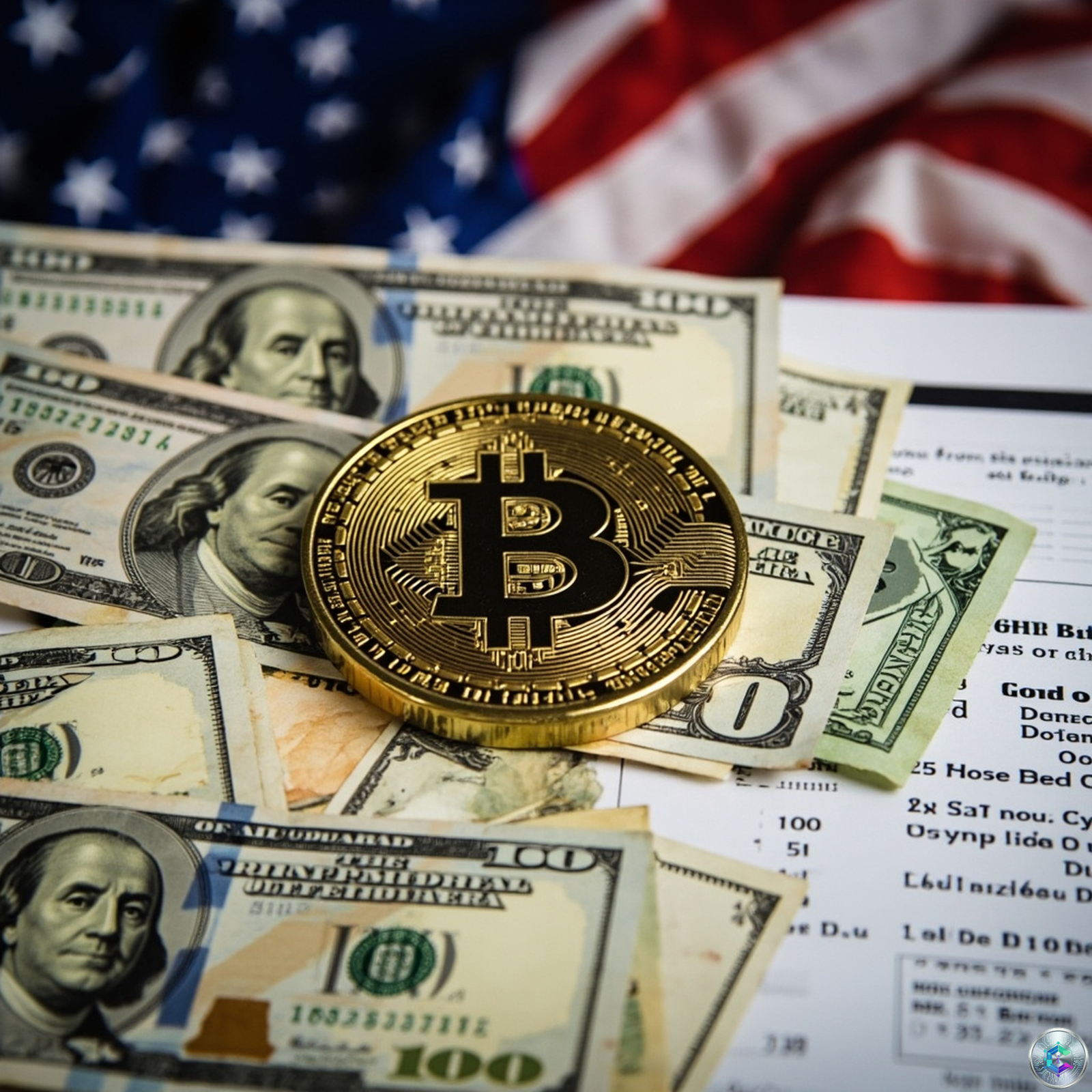 Bitcoin and US dollar