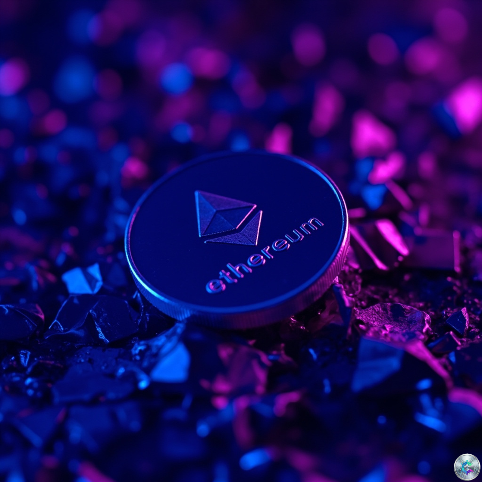 Ethereum blockchain technology concept