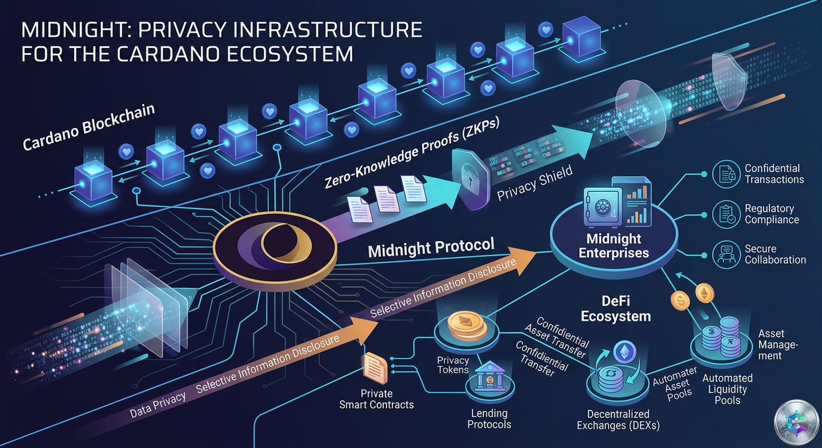 Cardano Midnight blockchain