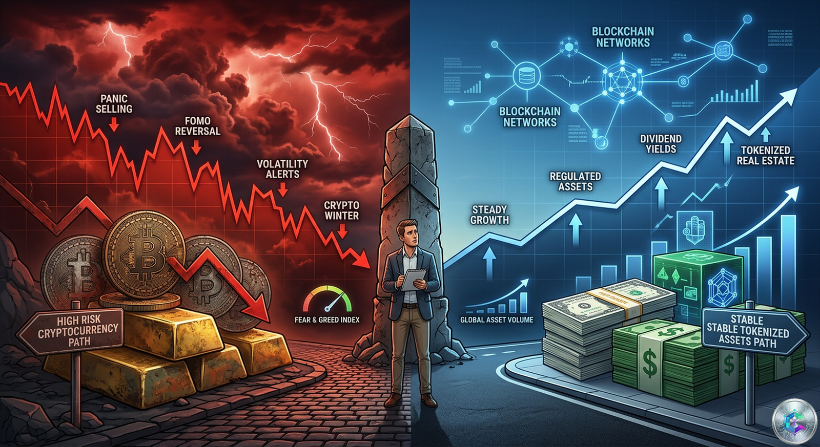 Marché crypto vs RWA avril 2026