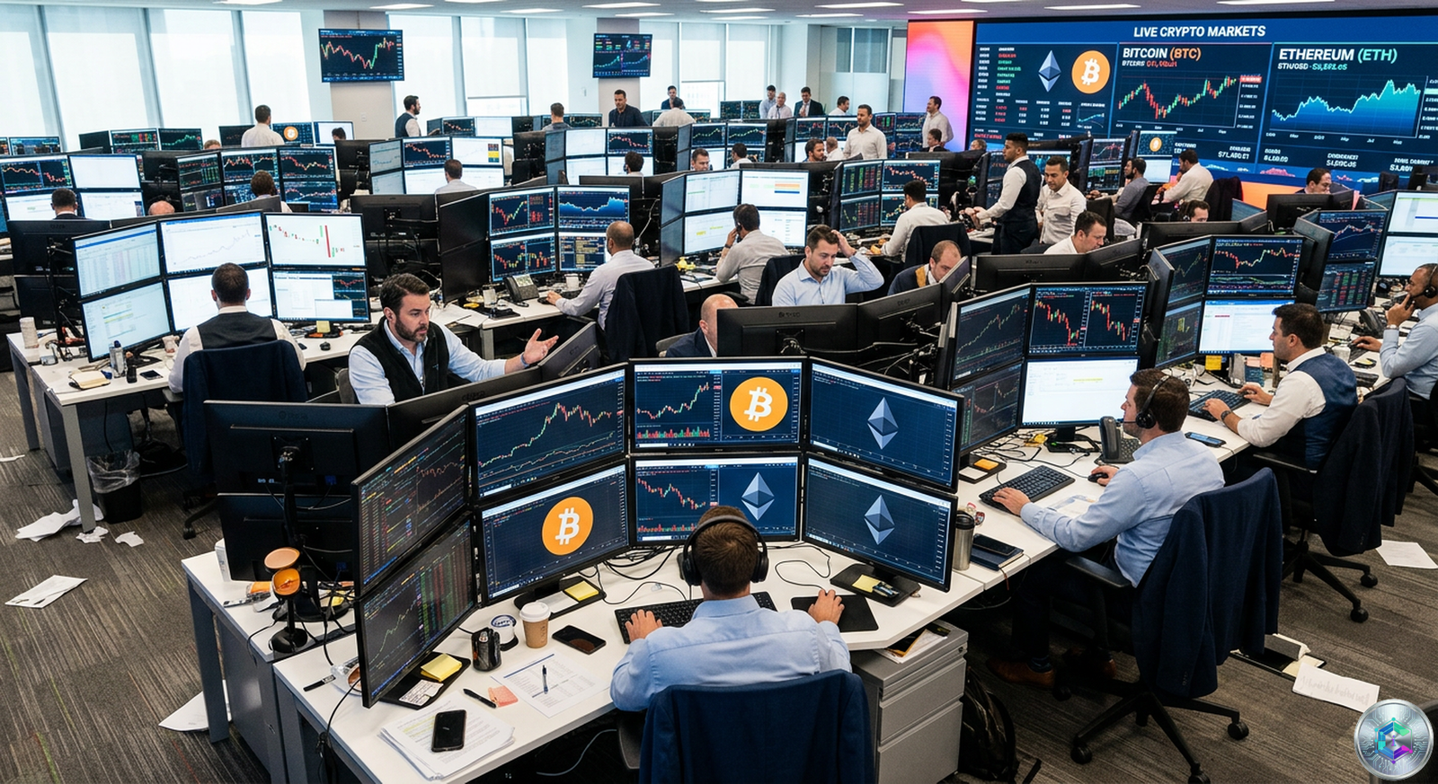 Graphique des marches financiers et du Bitcoin