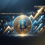 2,5 Md$ de calls BTC visent 72 000 $ avant la décision de la Fed
