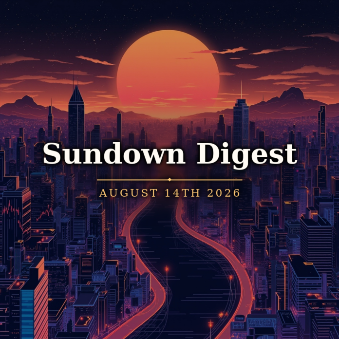 Sundown Digest August 14th 2026