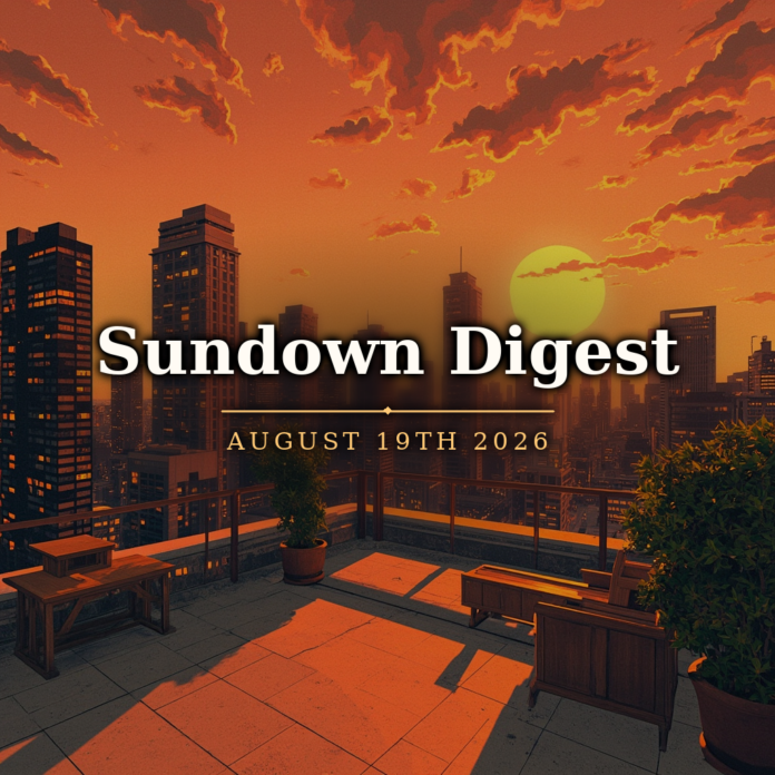 Sundown Digest August 19th 2026