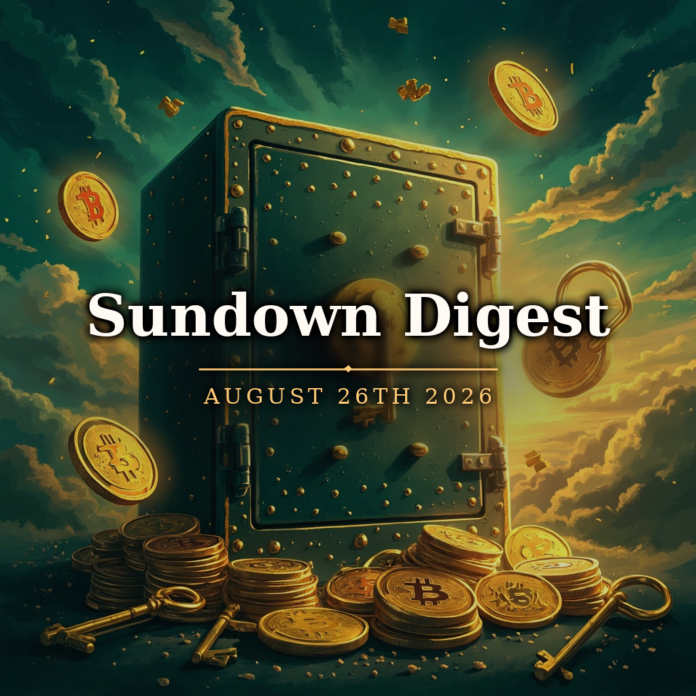 Sundown Digest August 26th 2026