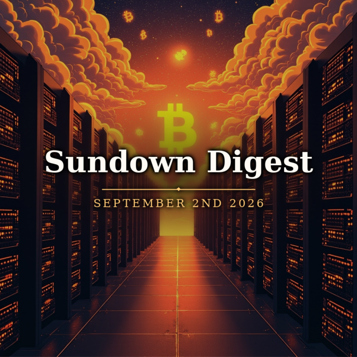 Sundown Digest September 2nd 2026