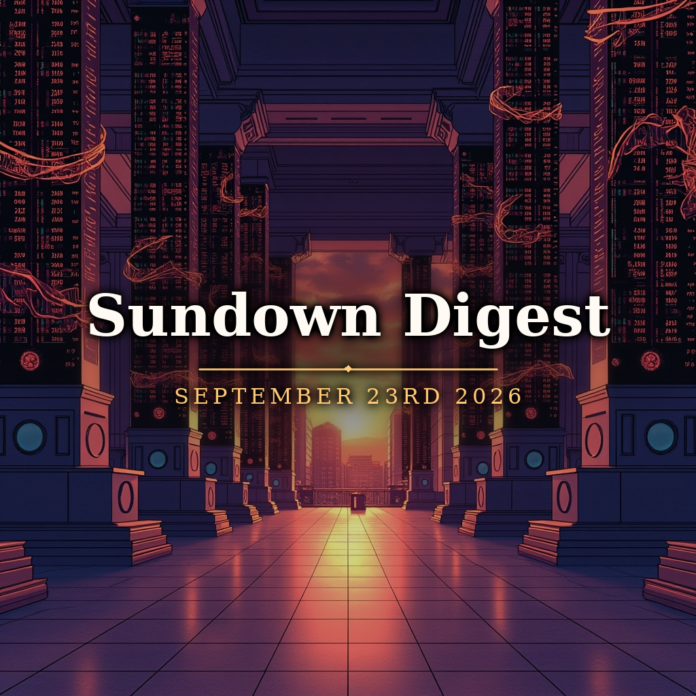 Sundown Digest September 23rd 2026