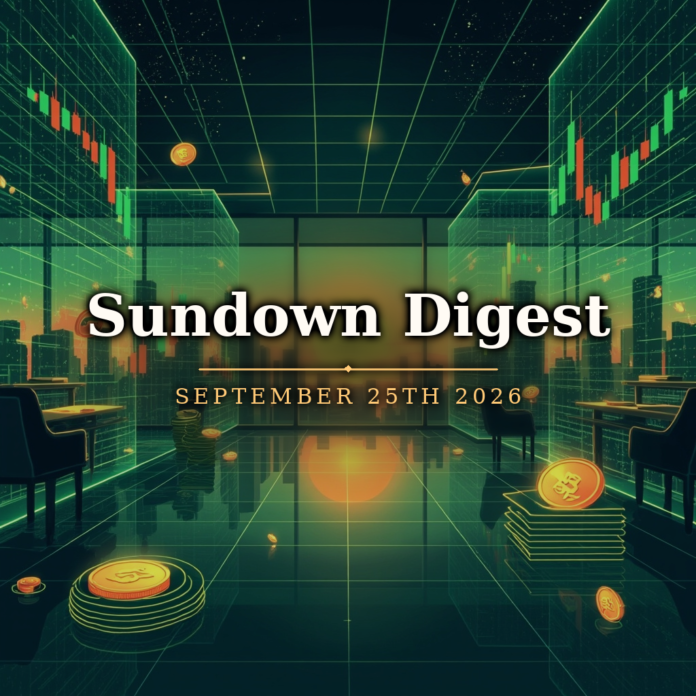 Sundown Digest September 25th 2026