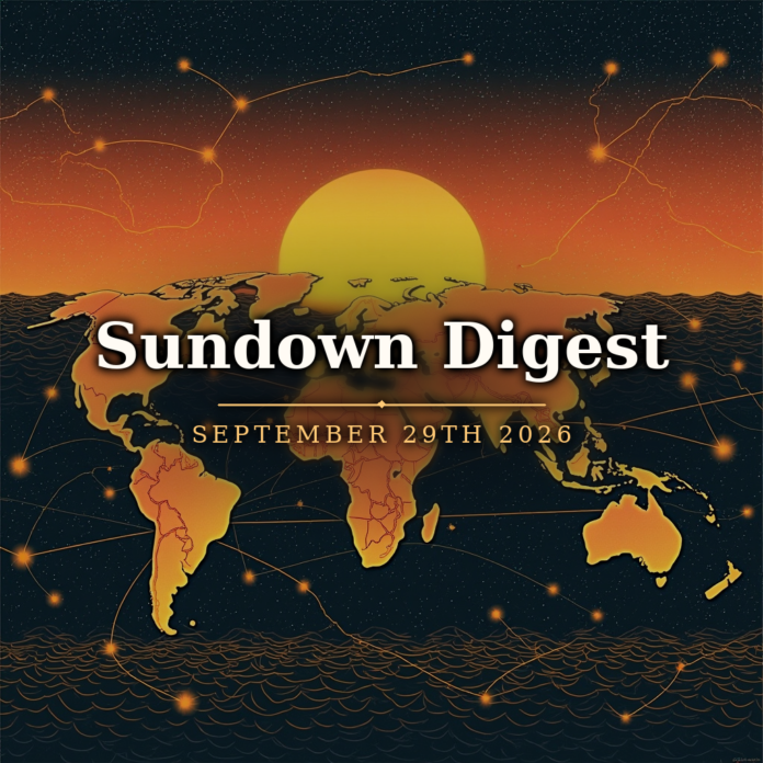Sundown Digest September 29th 2026