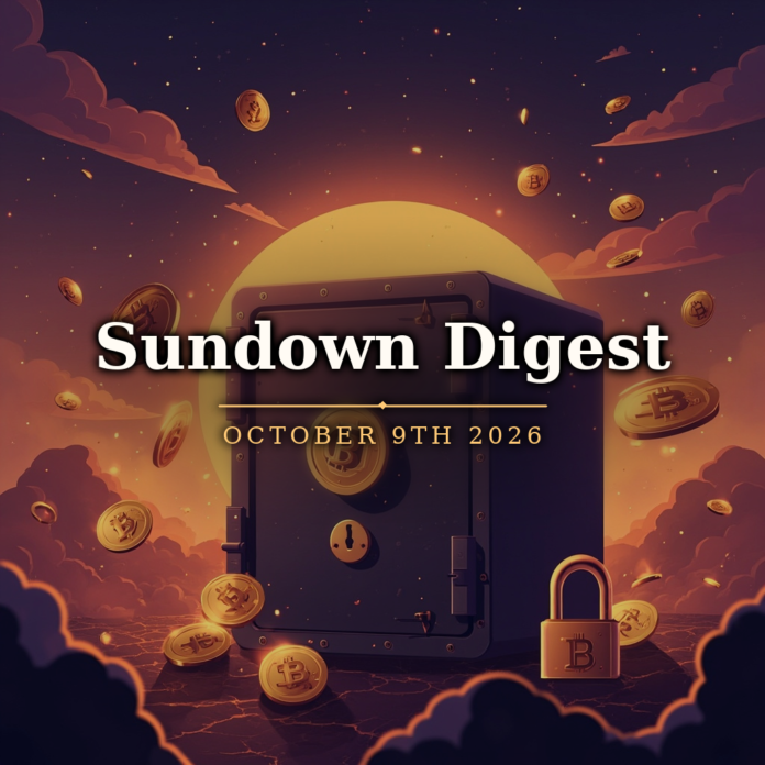 Sundown Digest October 9th 2026