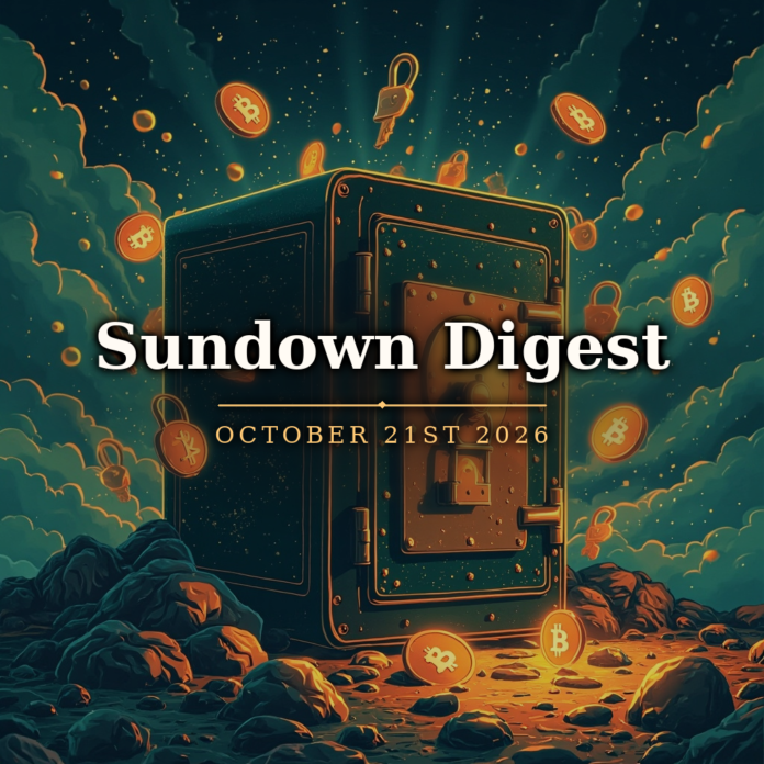 Sundown Digest October 21st 2026