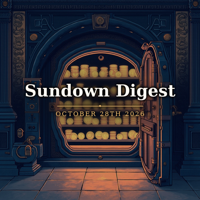 Sundown Digest October 28th 2026