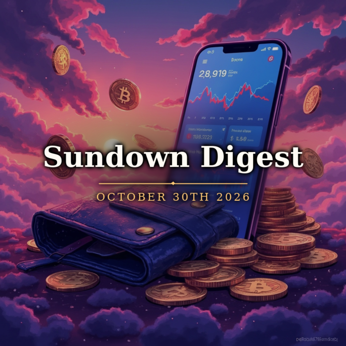 Sundown Digest October 30th 2026